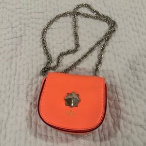 Kate Spade mini coral leather chain bag